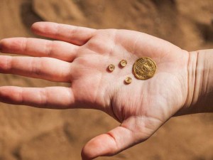 Alte Gold Währung aus Byzanz