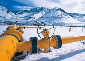 Gas Pipeline in Sibirien