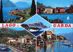 Alte Postkarte vom Lago di Garda