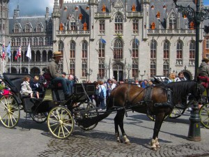 Szene aus Bruegge in Belgien